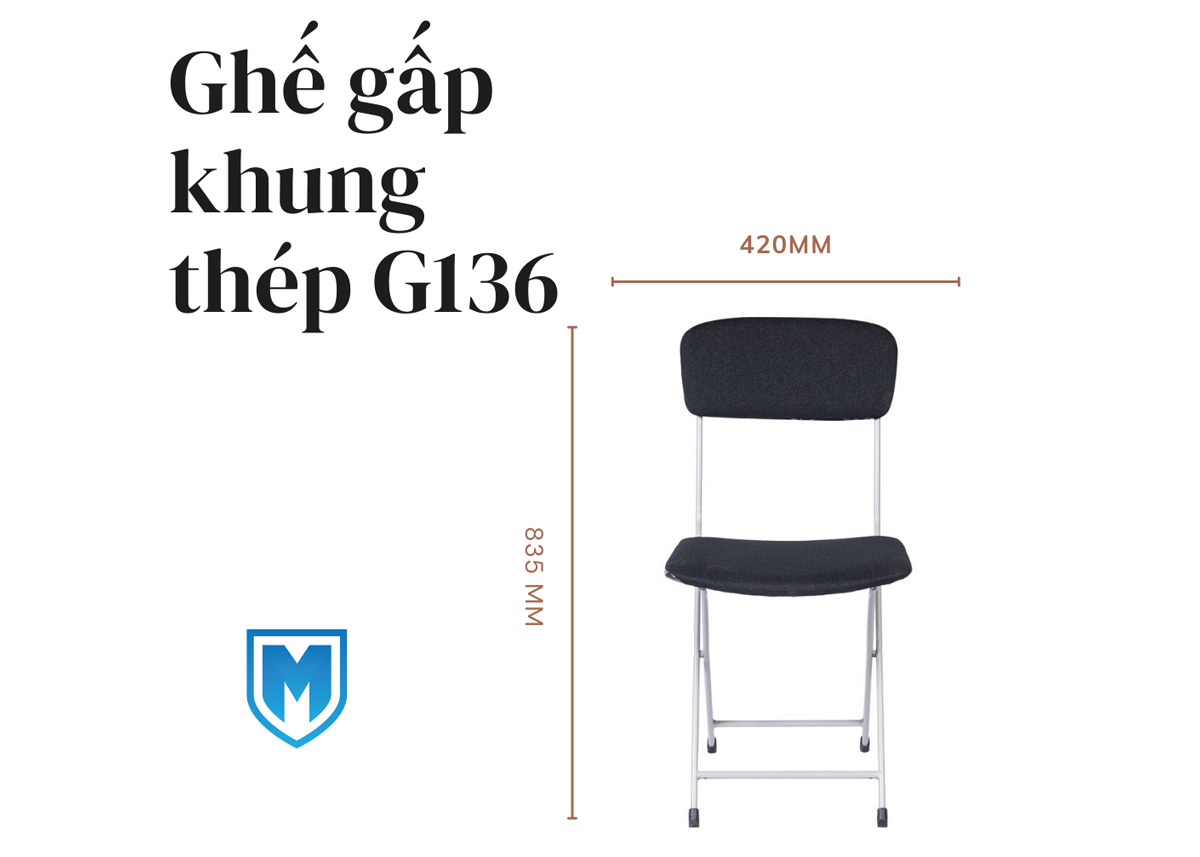 Ghe gap khung thep G136